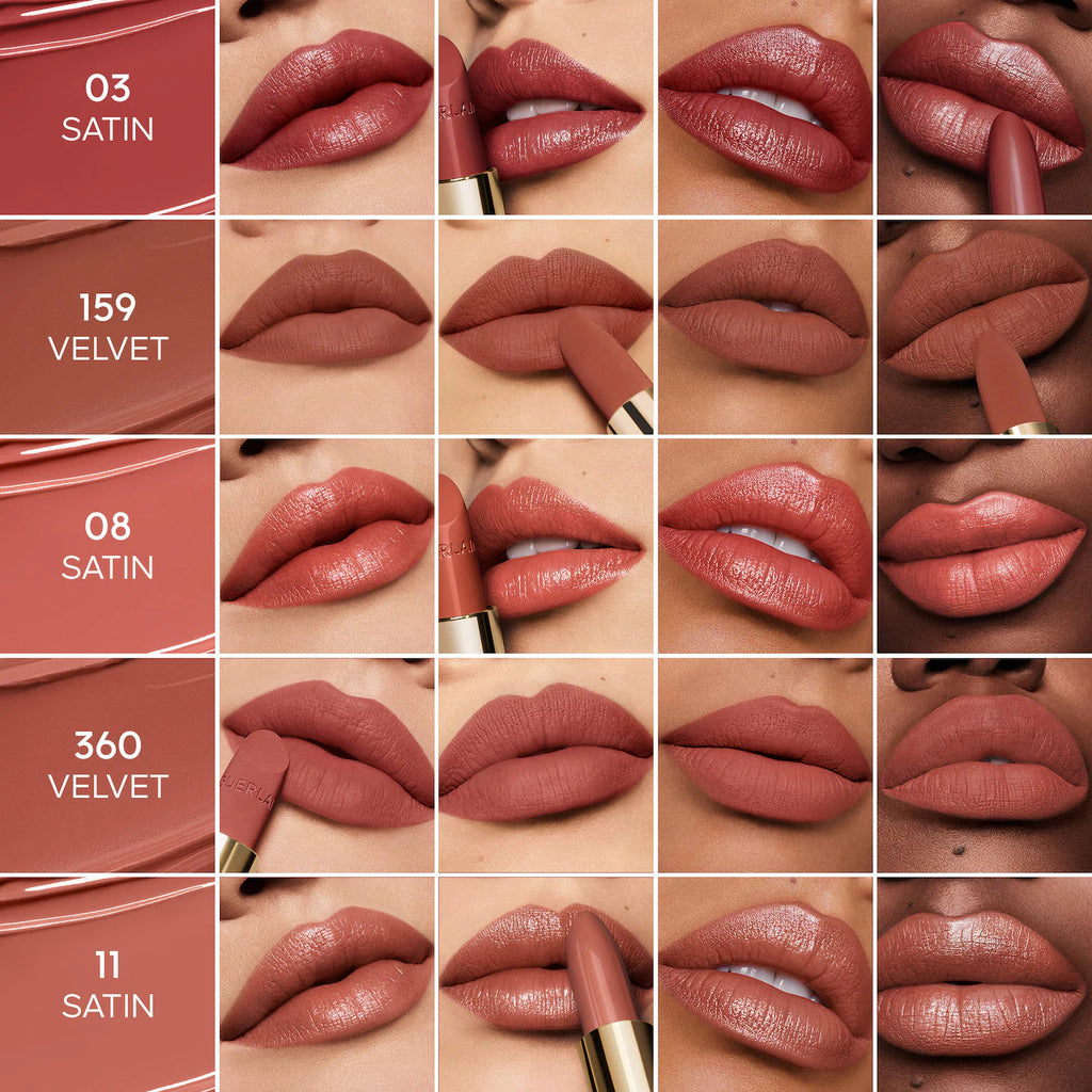 GUERLAIN - Rouge G Customizable Satin & Velvet Matte Lipstick ( lipstick and lip case sold separately)