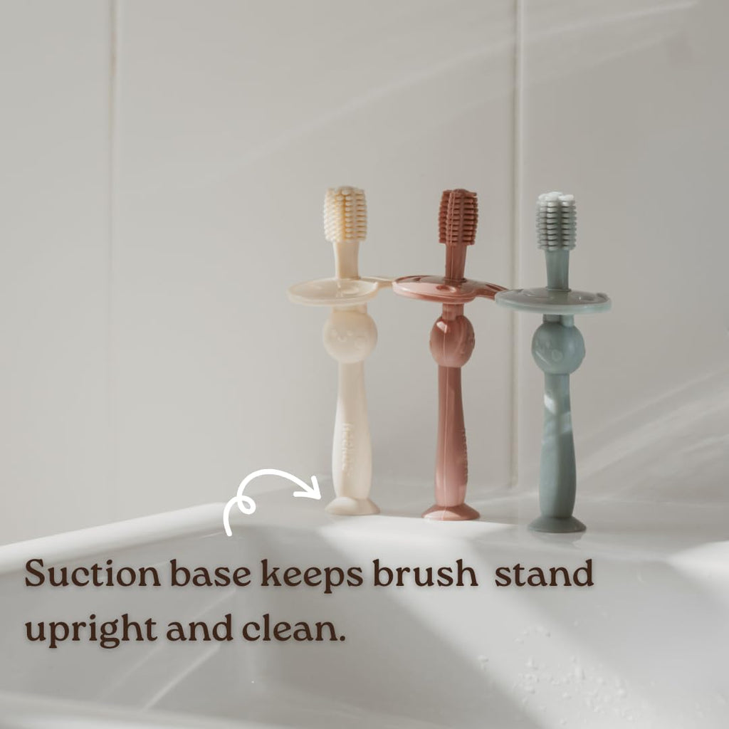 Haakaa 360° Silicone Baby Toothbrush - 6 Months+ (color may vary)