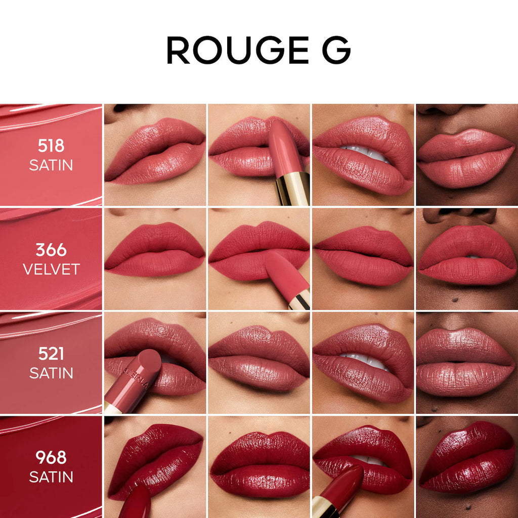 GUERLAIN - Rouge G Customizable Satin & Velvet Matte Lipstick ( lipstick and lip case sold separately)