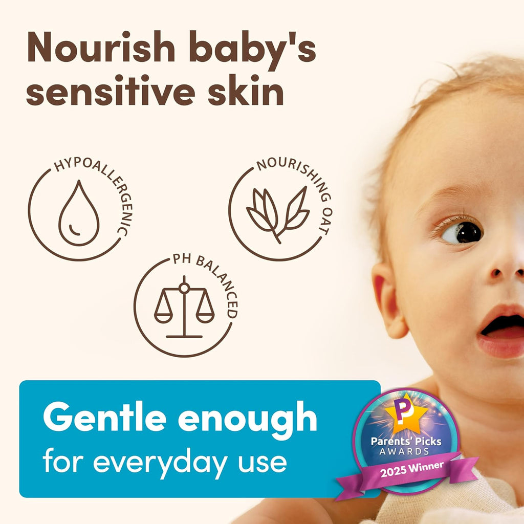 Aveeno Baby Daily Moisture Gentle Body Wash & Shampoo with Oat Extract, 236 ml