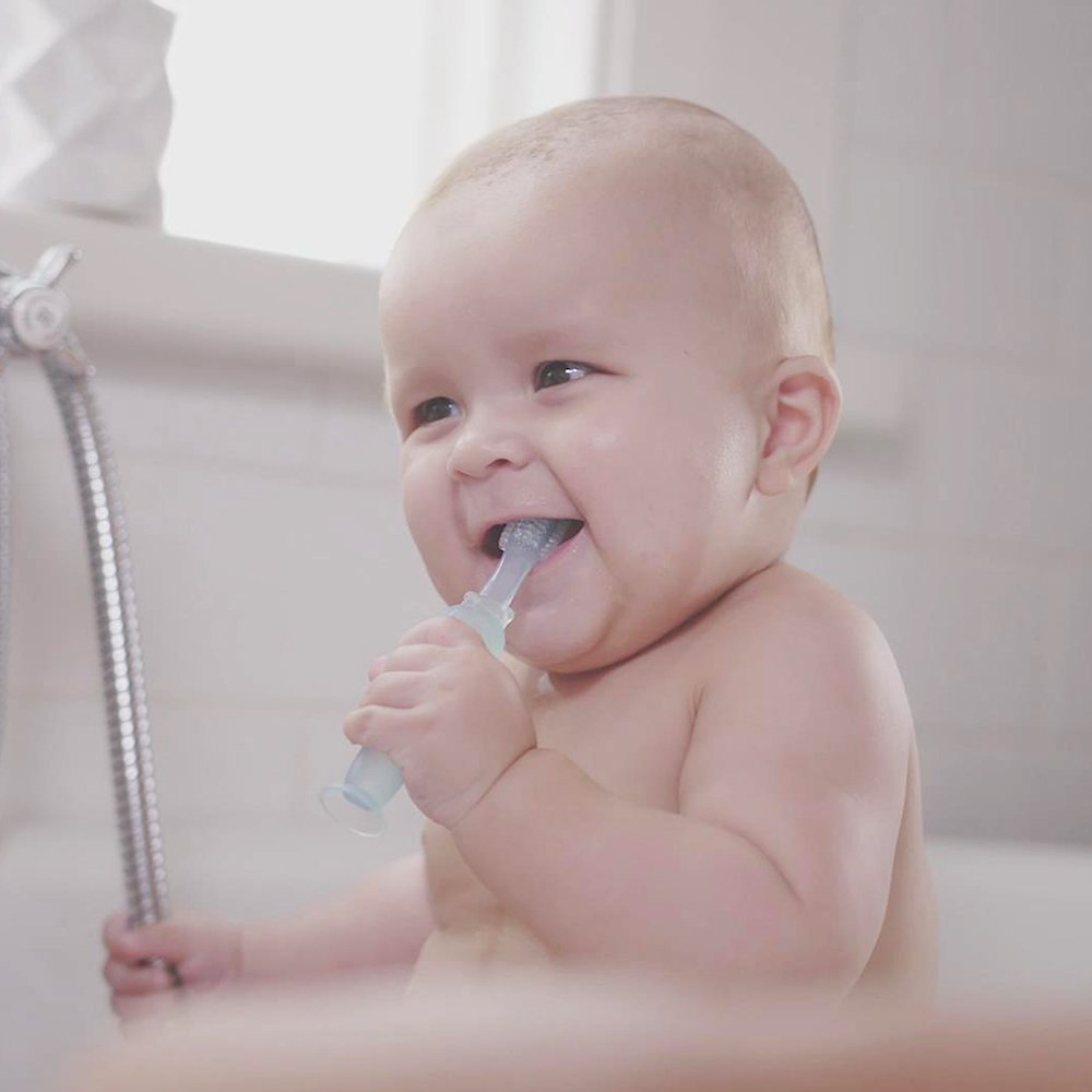 Haakaa 360° Silicone Baby Toothbrush - 6 Months+ (color may vary)
