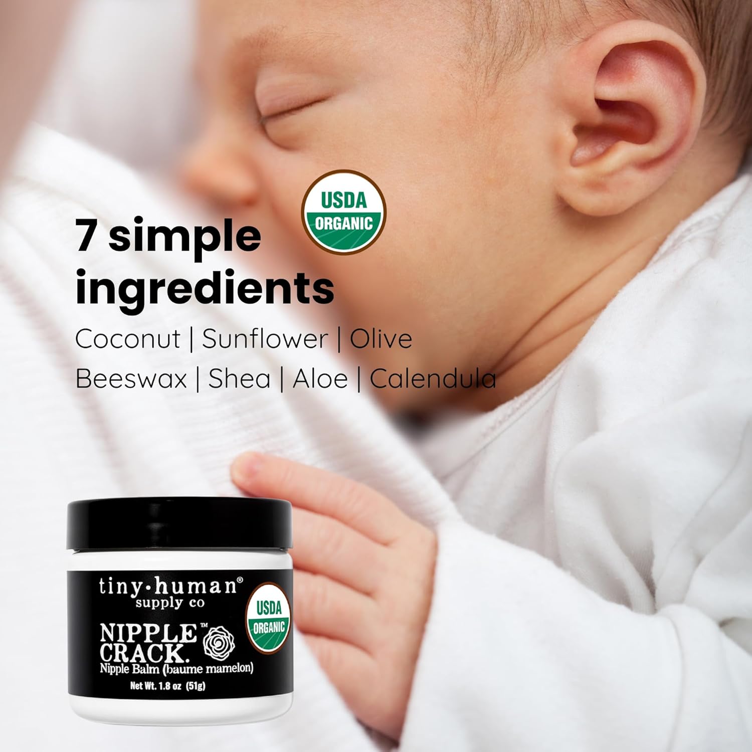 Organic Nipple Cream lanolin free 51gm