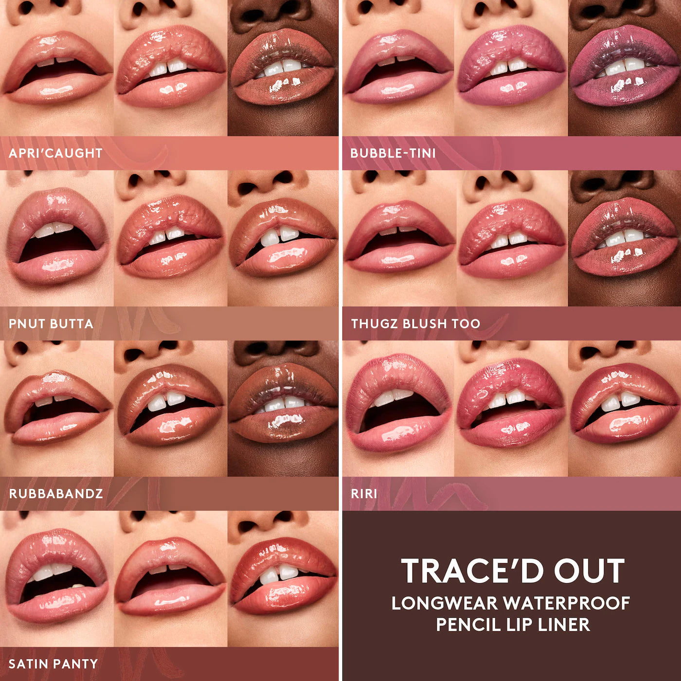 Fenty Beauty by Rihanna - Trace'd Out Longwear Waterproof Pencil Lip Liner