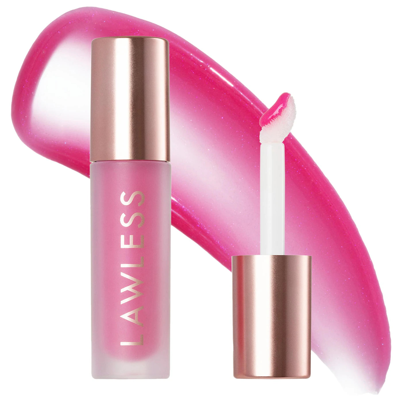 LAWLESS  Forget The Filler Lip Plumper Line Smoothing Gloss{ Shimmer finish}