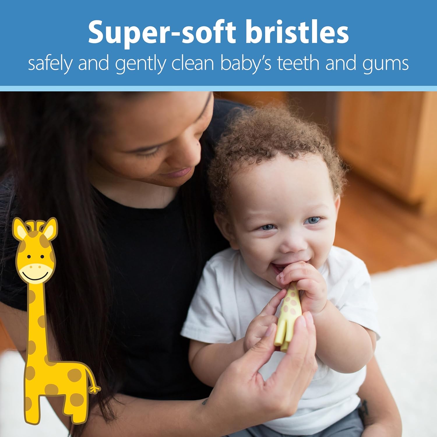 Dr. Brown's Infant-to-Toddler Toothbrush, Giraffe (0-3 years)