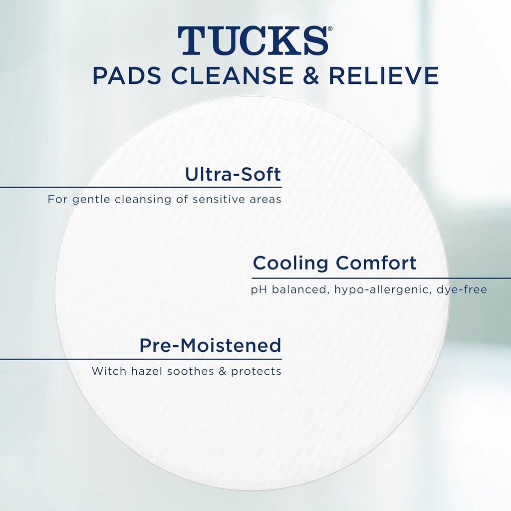 TUCKS Medicated Cooling Pads, 100 Count