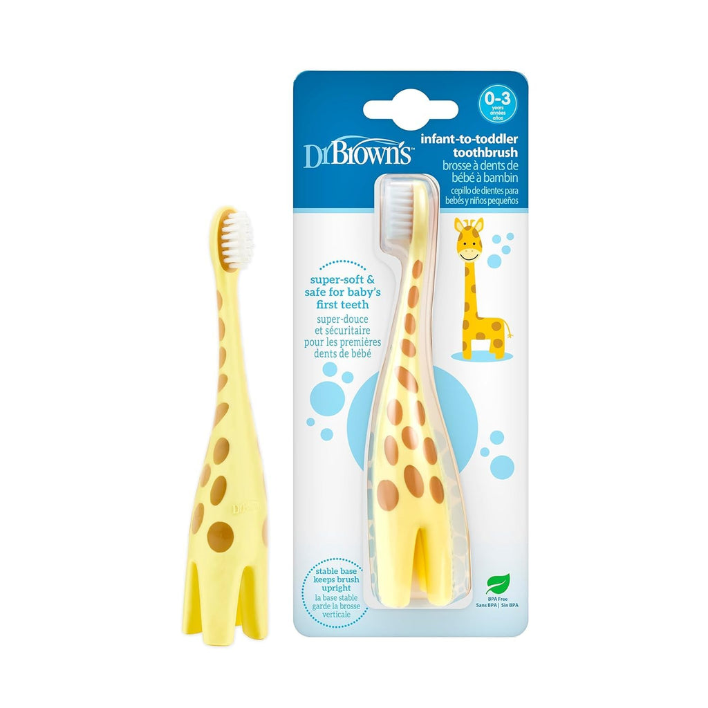 Dr. Brown's Infant-to-Toddler Toothbrush, Giraffe (0-3 years)