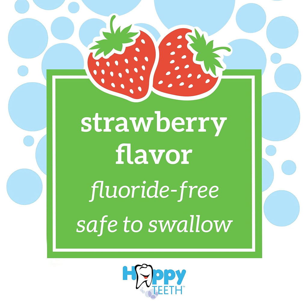 Dr. Brown’s Fluoride-Free Baby Toothpaste, Infant & Toddler Oral Care, Strawberry, 1-Pack, 1.4oz/40g, 0-3 Years