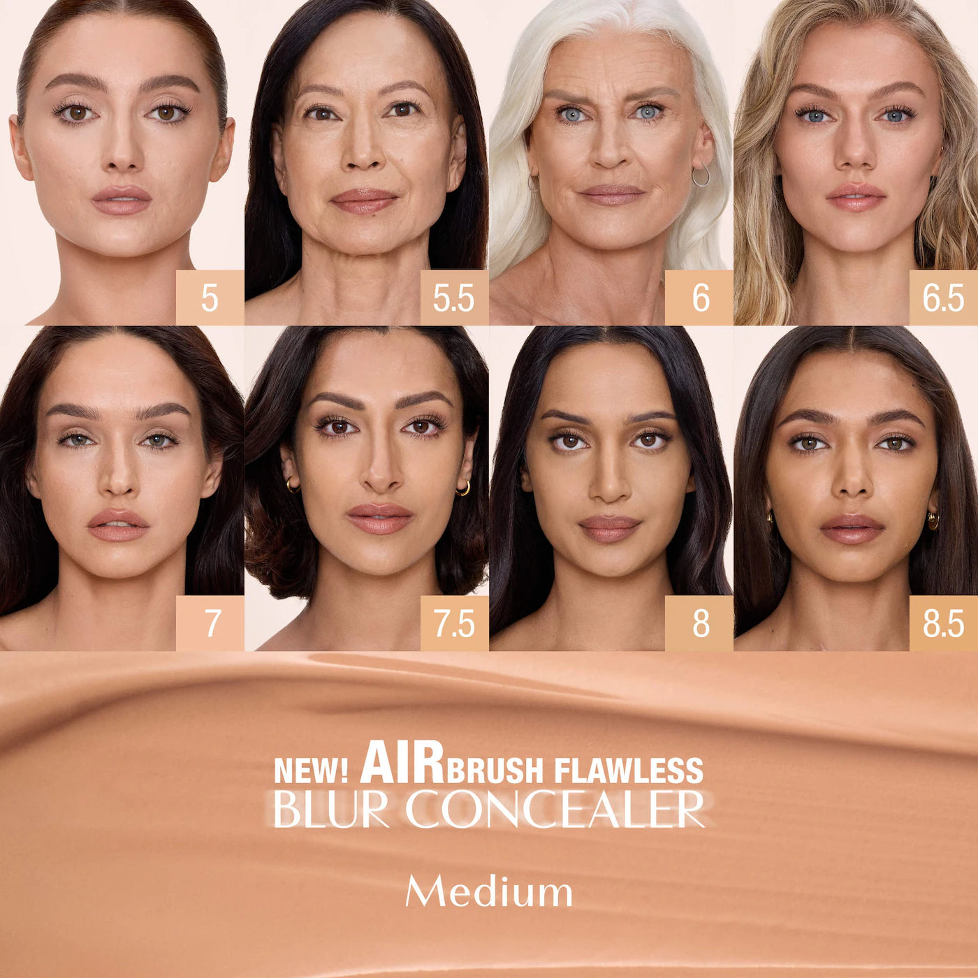 Charlotte Tilbury - Airbrush Flawless Crease-Proof Long-Wear Blur Concealer with Hyaluronic Acid