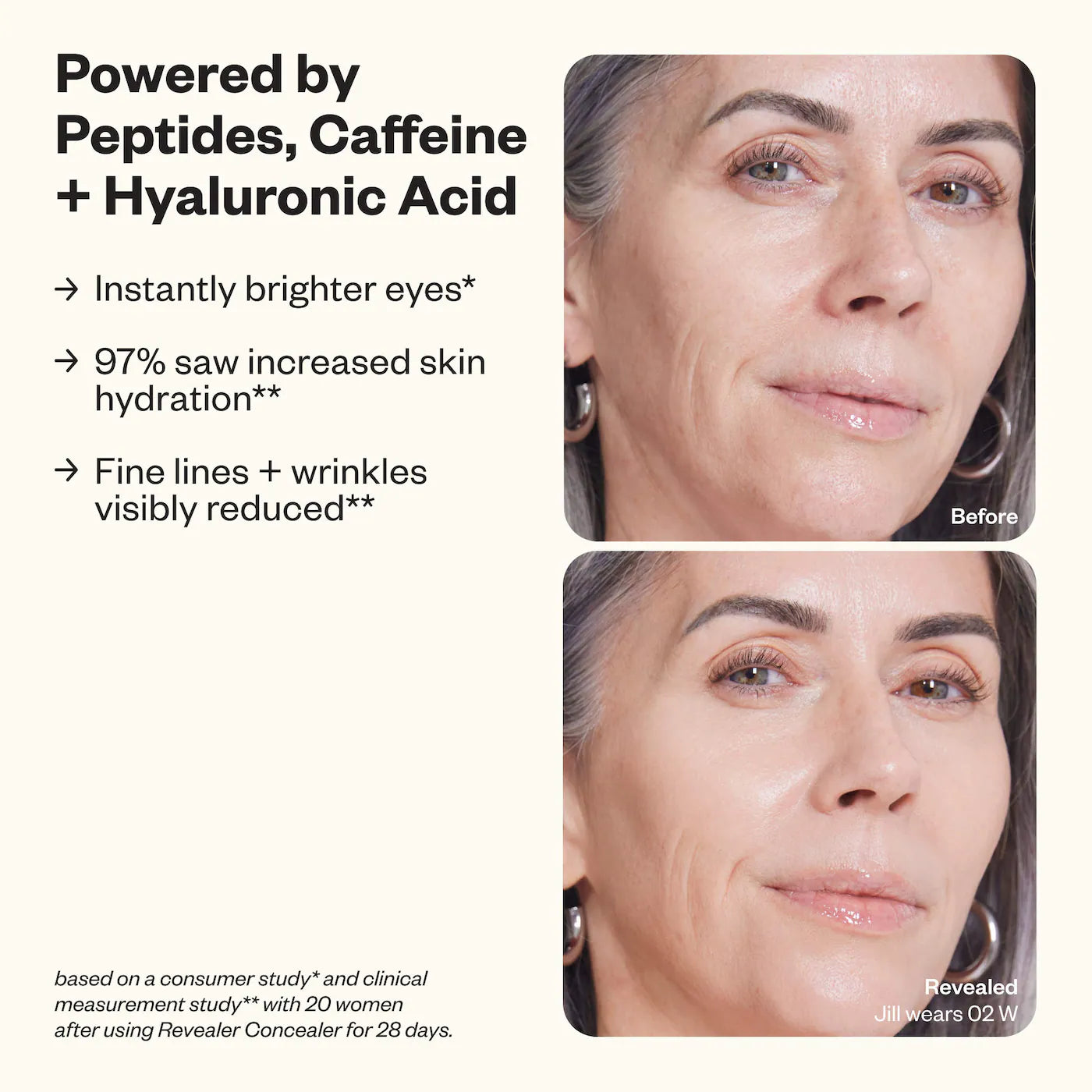 Kosas - Revealer Super Creamy + Brightening Concealer with Caffeine and Hyaluronic Acid