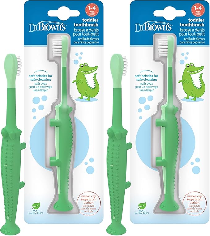 Dr. Brown's Otter Toddler Toothbrush,Ages 1-4, 1-Pack