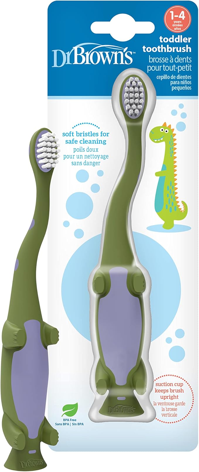Dr. Brown's Otter Toddler Toothbrush,Ages 1-4, 1-Pack