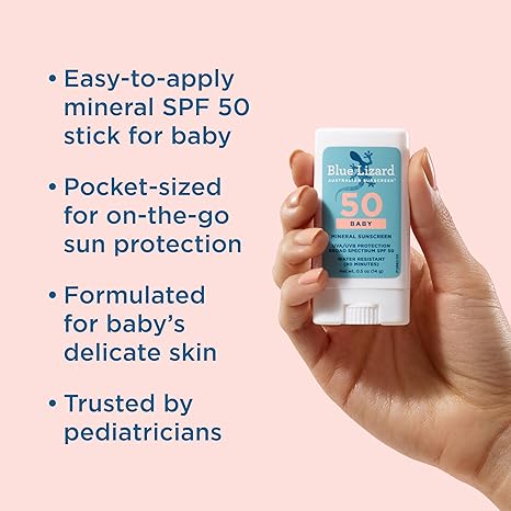 Blue Lizard Baby Mineral Sunscreen Stick ( Natural Sunscreen)