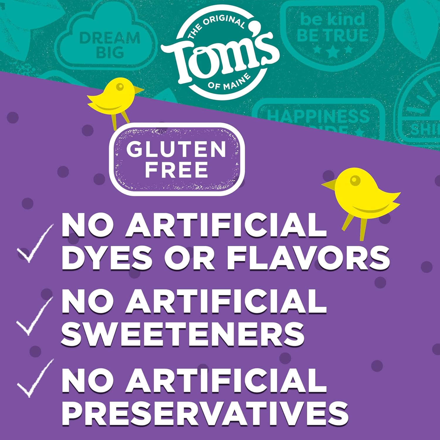 Tom's of Maine Fluoride-Free Toddler Training Toothpaste, Mild Fruit, 50ml  (Packaging May Vary)