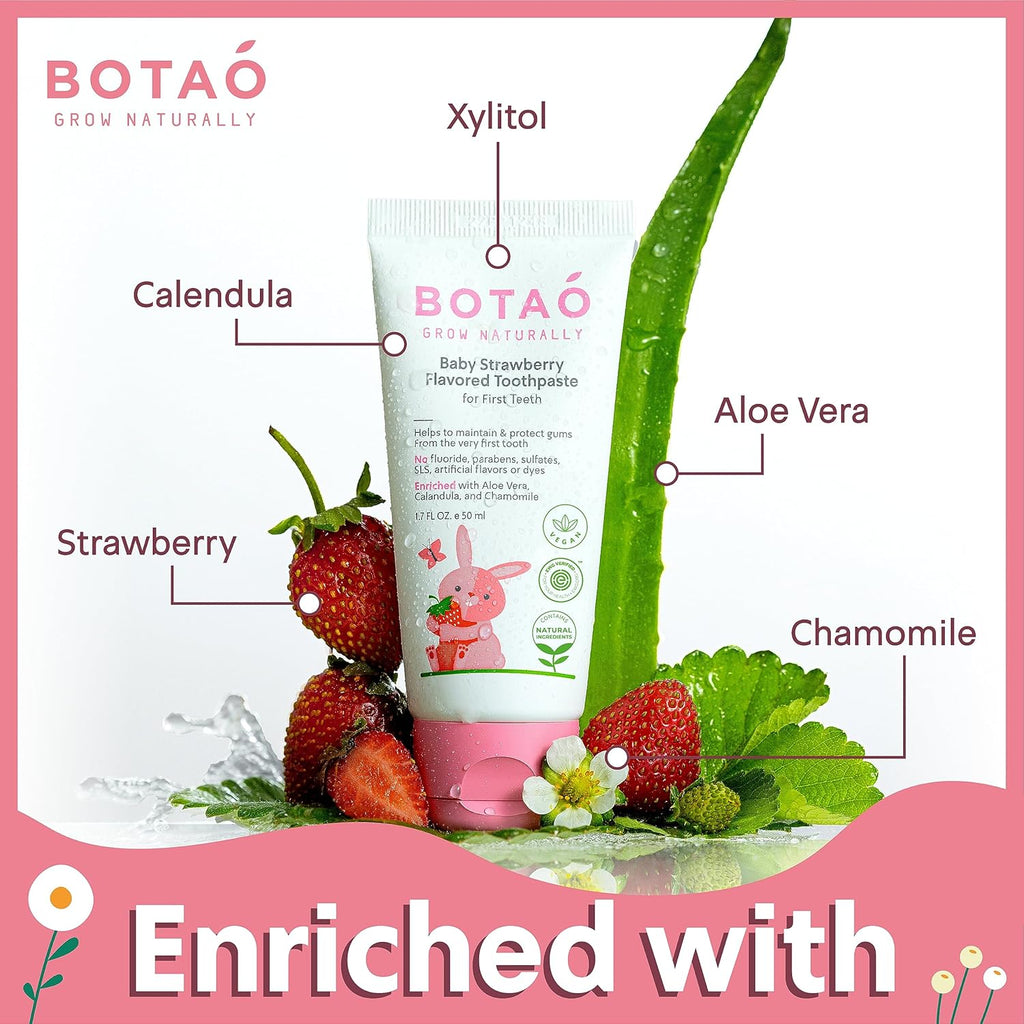BOTAO Fluoride Free Baby Toothpaste 50ml