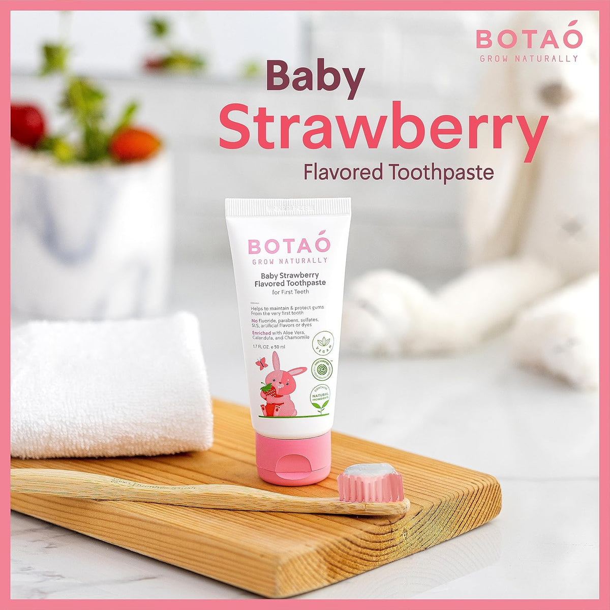 BOTAO Fluoride Free Baby Toothpaste 50ml