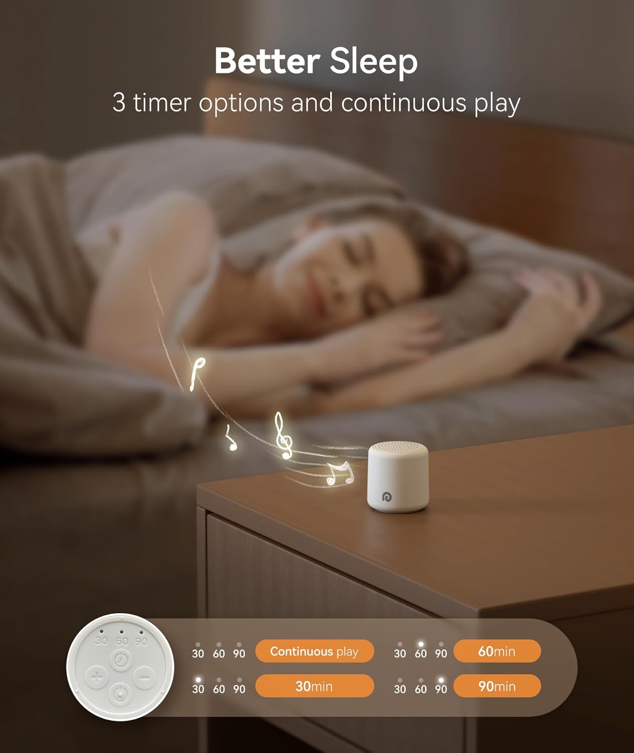 Dreamegg Portable Travel White Noise Machine for Sleep