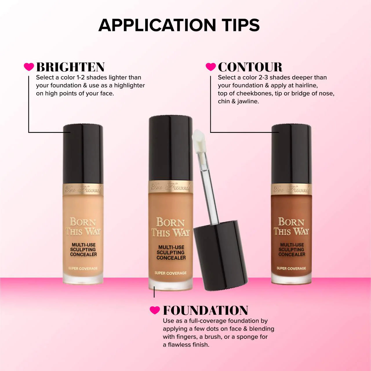 Too Faced - Born This Way Super Coverage Multi-Use Concealer with Hyaluronic Acid