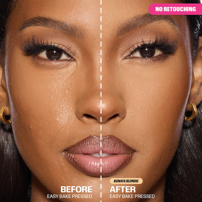 HUDA BEAUTY 
Easy Bake Airbrush Matte Pressed Setting Powder