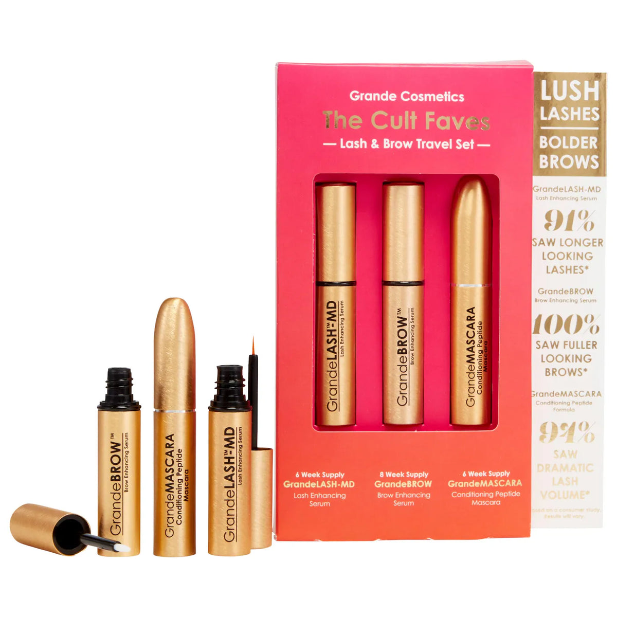 Grande Cosmetics Mini Cult Faves Lash and Brow Serum Set