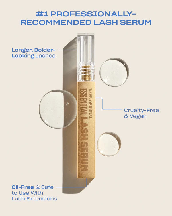 Babe Original Essential Lash Serum Regular CLINICALLY PROVEN FOR LONGER-LOOKING LASHES