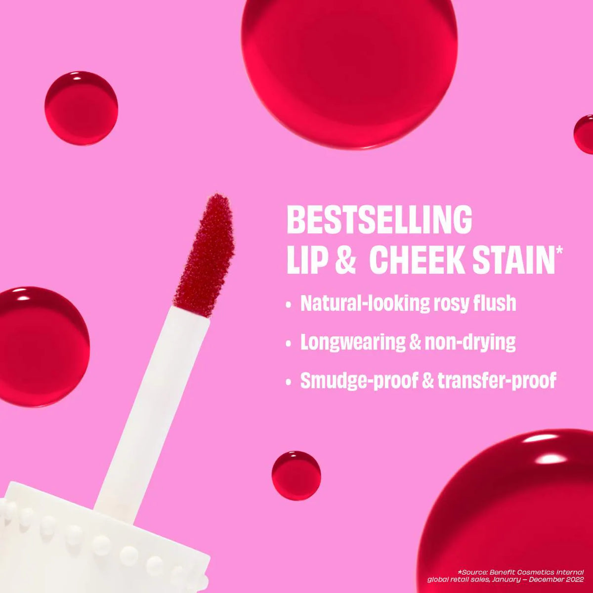 Benefit Cosmetics Benetint Liquid Lip + Cheek Blush Stain