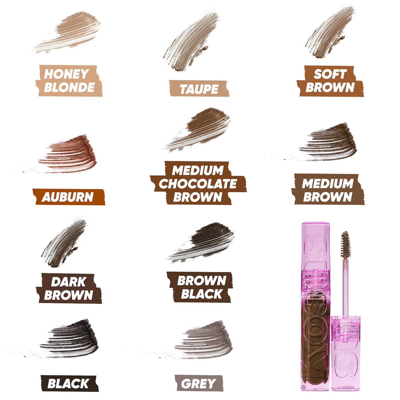 Kosas Air Brow Tinted Clean Volumizing Eyebrow Gel