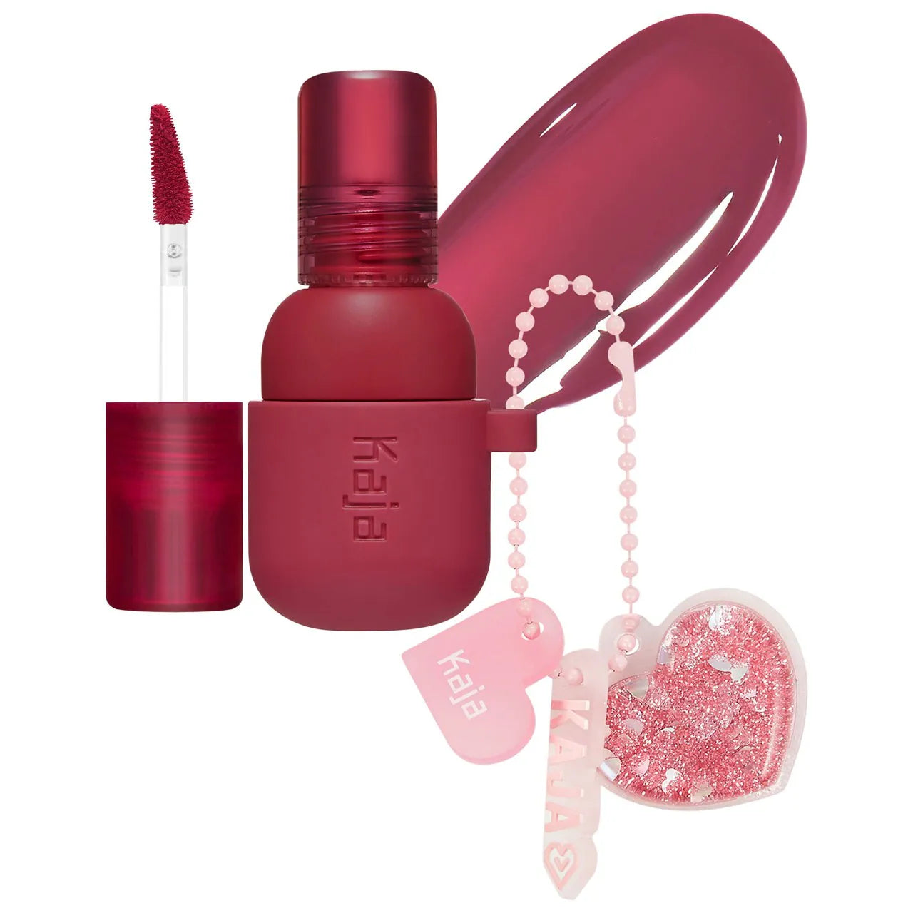 Kaja Jelly Charm Glazed Lip Stain & Blush With Keychain