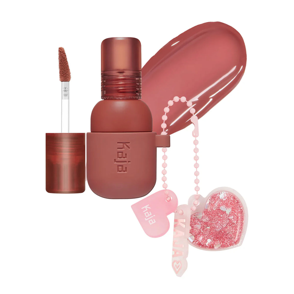 Kaja Jelly Charm Glazed Lip Stain & Blush With Keychain