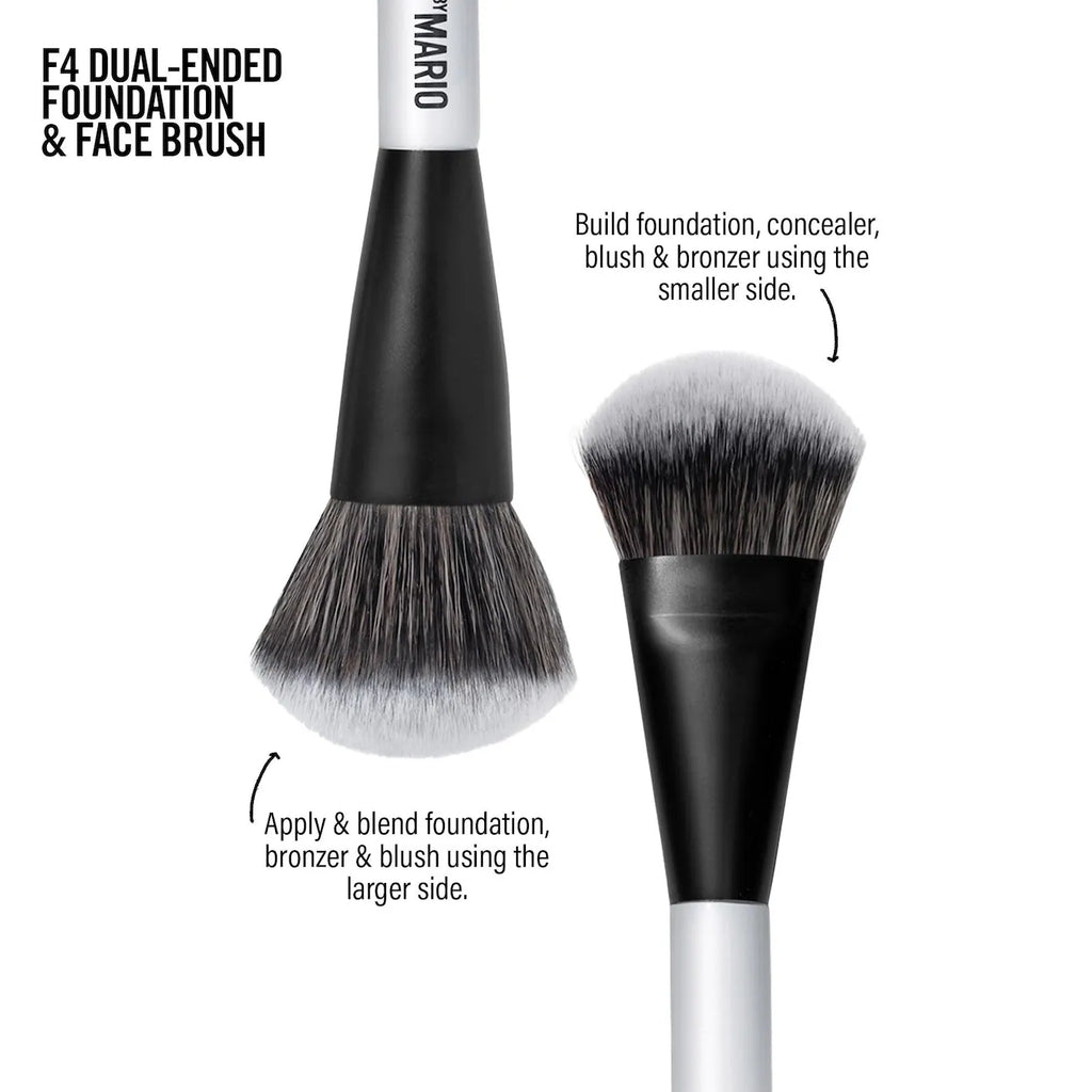 MAKEUP BY MARIO F4 Dual-Ended Foundation and Face Brush 583
