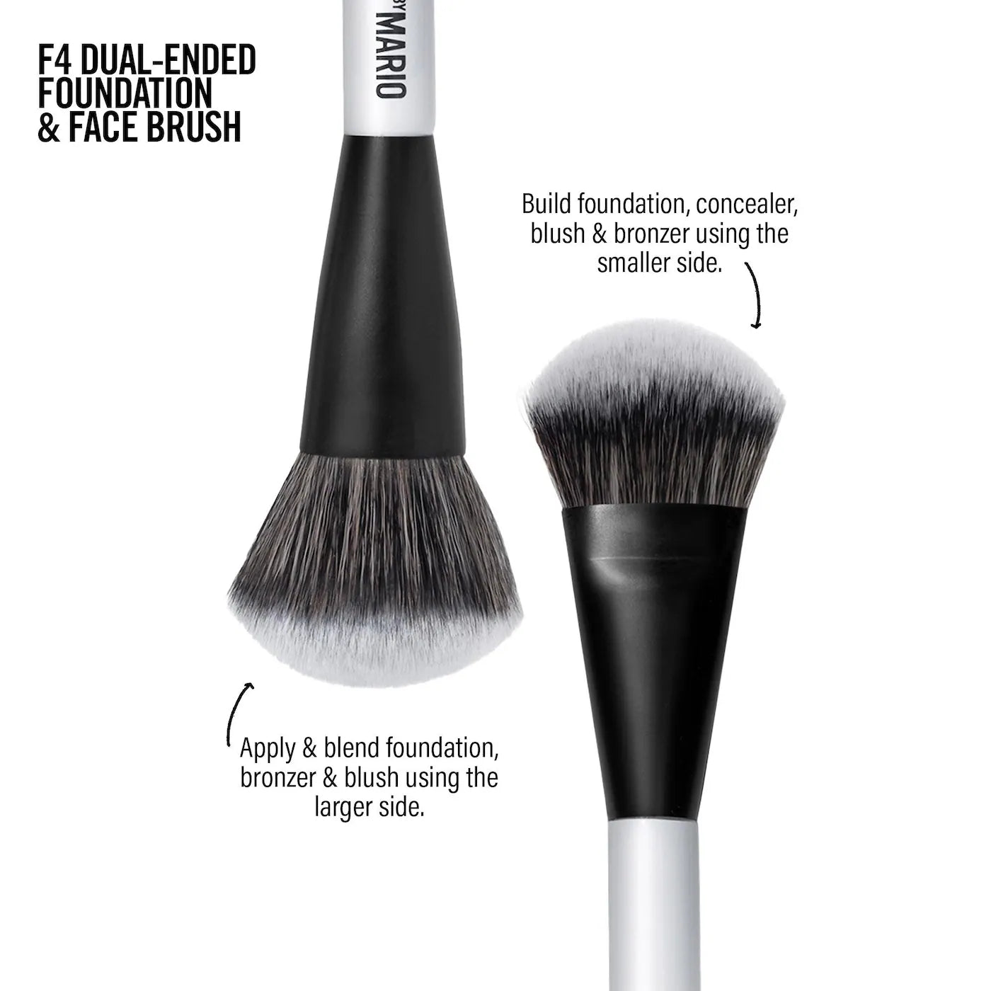 MAKEUP BY MARIO F4 Dual-Ended Foundation and Face Brush 583