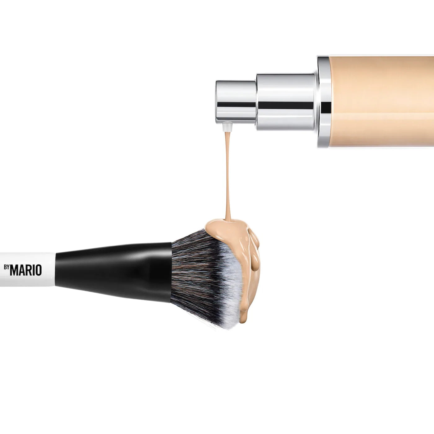 MAKEUP BY MARIO F4 Dual-Ended Foundation and Face Brush 583