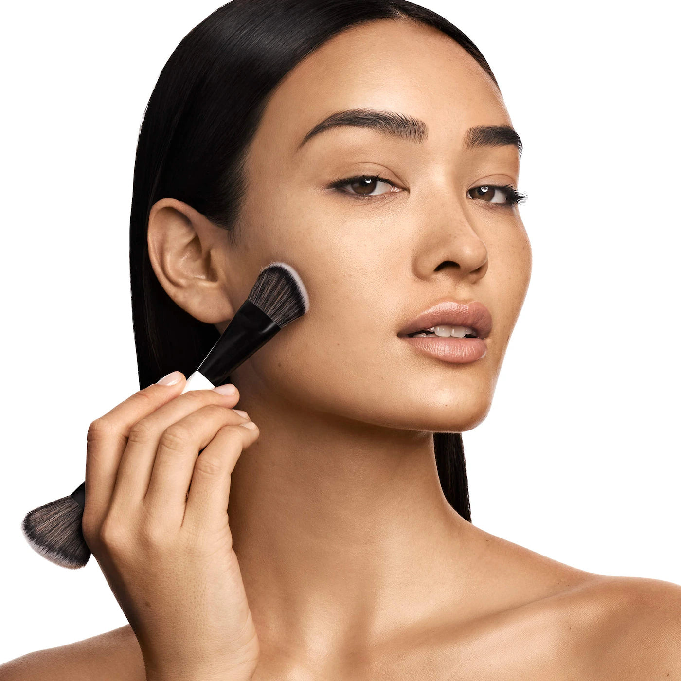 MAKEUP BY MARIO F4 Dual-Ended Foundation and Face Brush 583