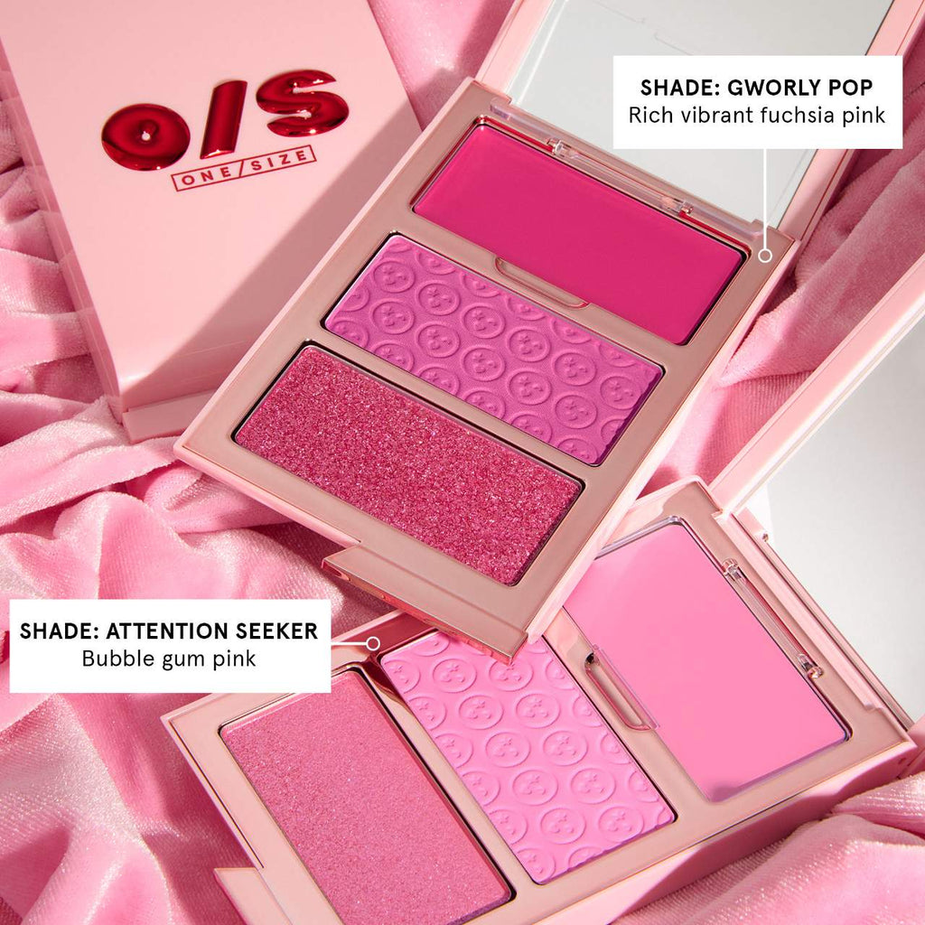 ONE/SIZE by Patrick Starrr Cheek Clapper 3D Blush Trio Palette