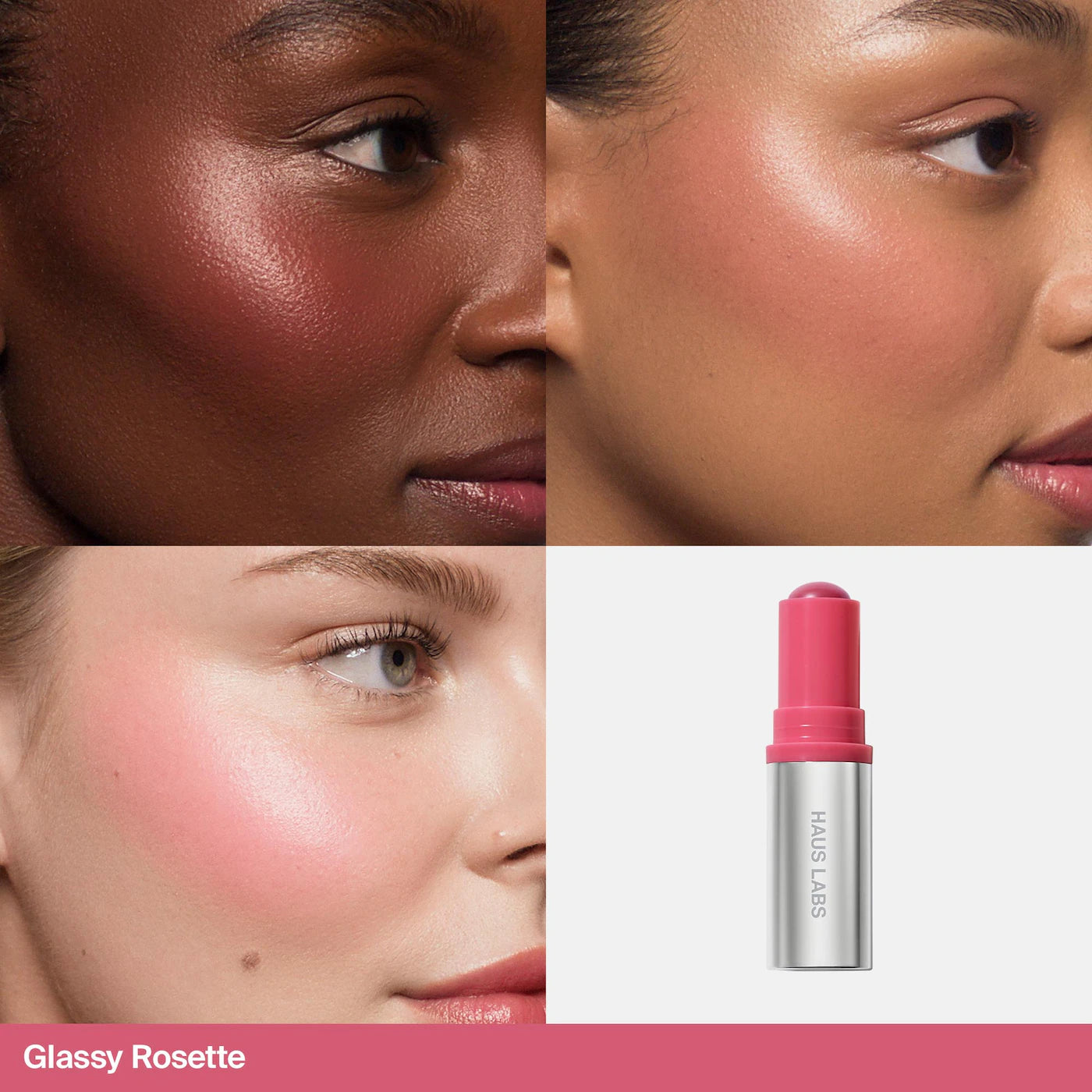 HAUS LABS BY LADY GAGA Color Fuse Longwear Hydrating Glassy Lip + Cheek Blush Balm Stick