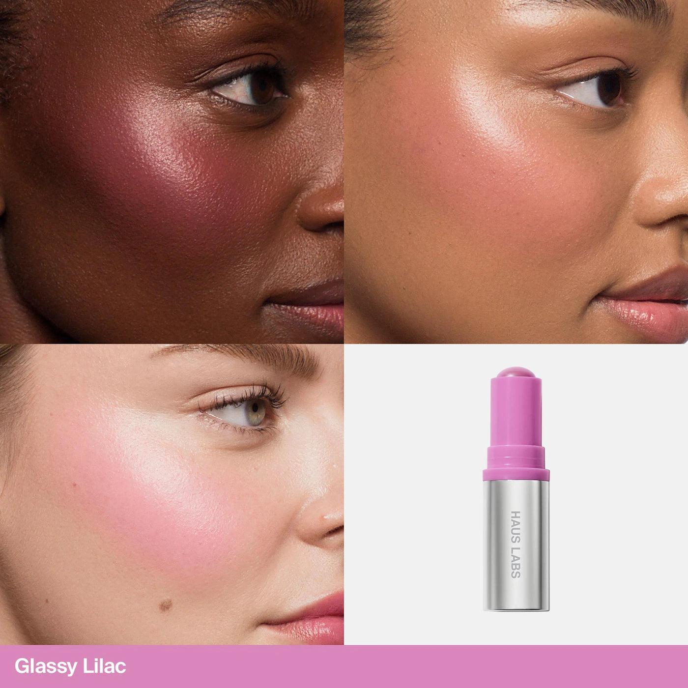 HAUS LABS BY LADY GAGA Color Fuse Longwear Hydrating Glassy Lip + Cheek Blush Balm Stick
