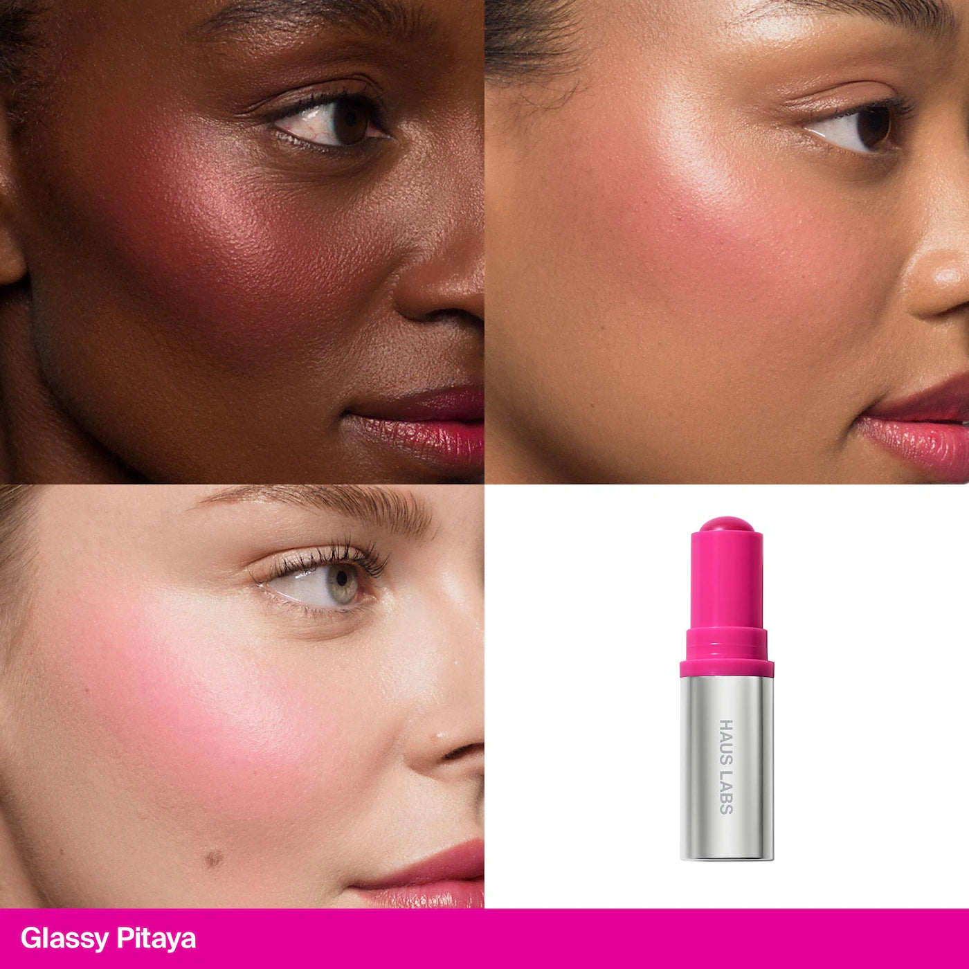 HAUS LABS BY LADY GAGA Color Fuse Longwear Hydrating Glassy Lip + Cheek Blush Balm Stick