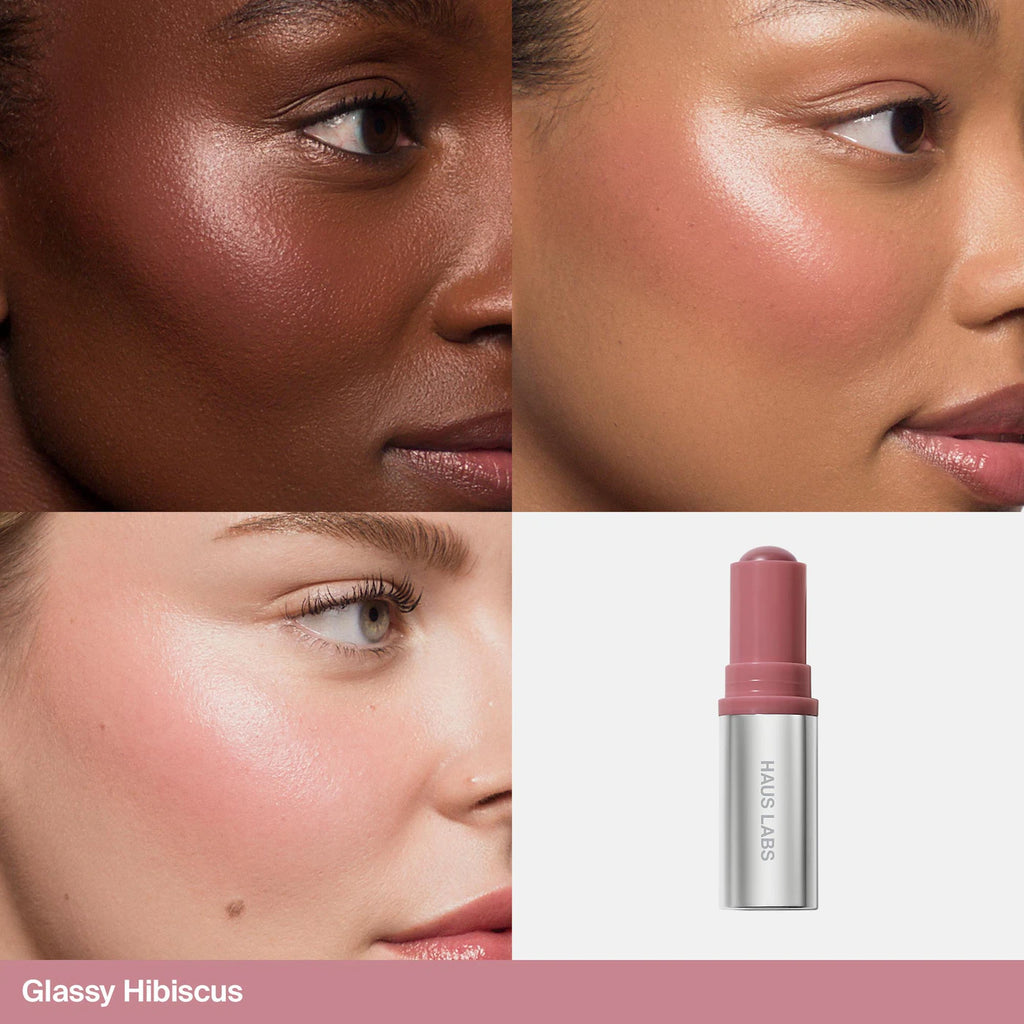 HAUS LABS BY LADY GAGA Color Fuse Longwear Hydrating Glassy Lip + Cheek Blush Balm Stick