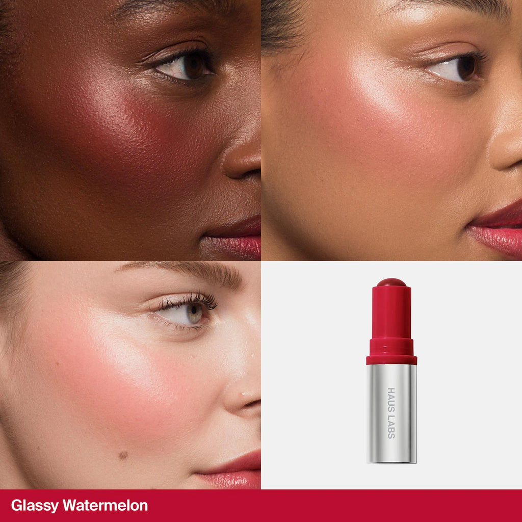 HAUS LABS BY LADY GAGA Color Fuse Longwear Hydrating Glassy Lip + Cheek Blush Balm Stick