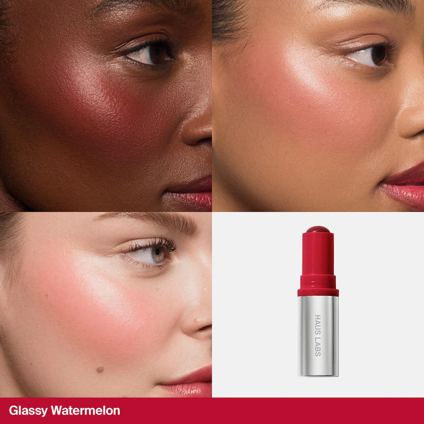 HAUS LABS BY LADY GAGA Color Fuse Longwear Hydrating Glassy Lip + Cheek Blush Balm Stick