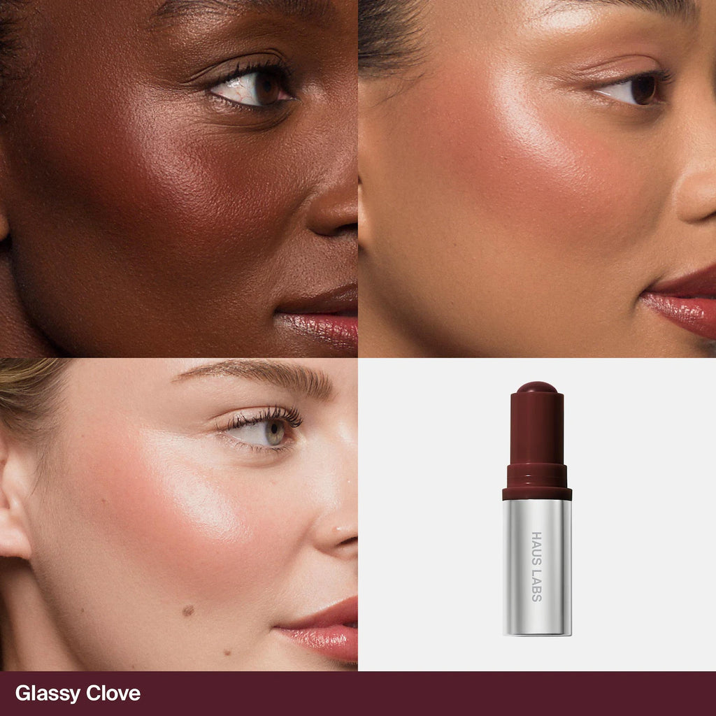 HAUS LABS BY LADY GAGA Color Fuse Longwear Hydrating Glassy Lip + Cheek Blush Balm Stick