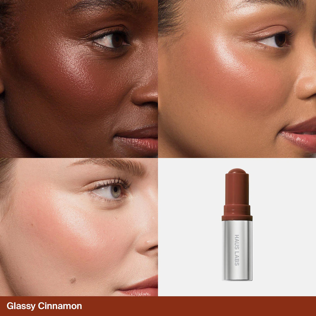 HAUS LABS BY LADY GAGA Color Fuse Longwear Hydrating Glassy Lip + Cheek Blush Balm Stick