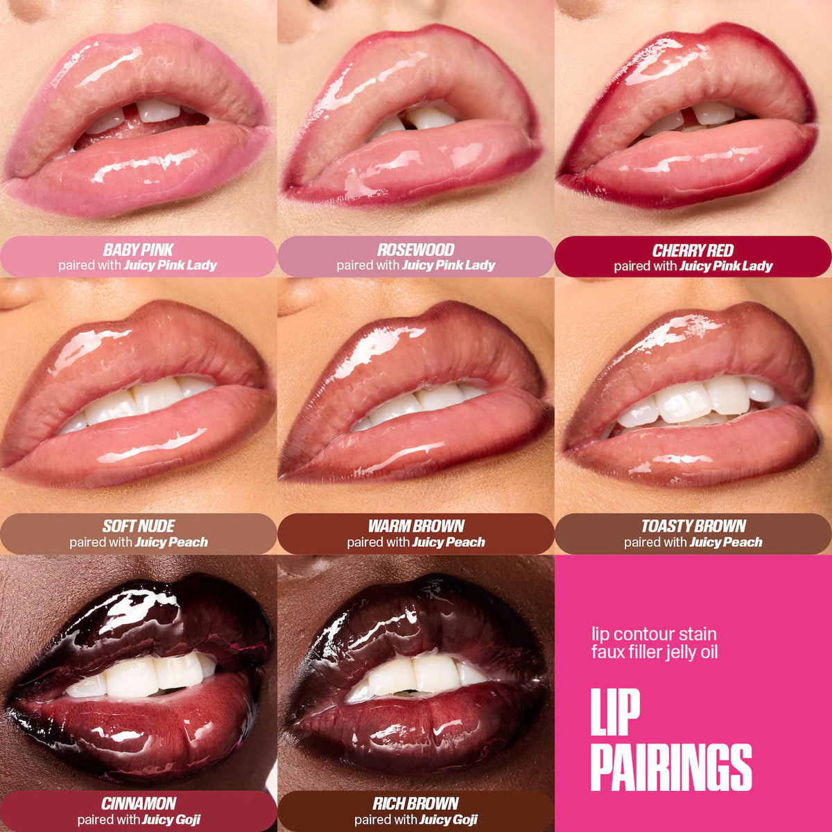 HUDA BEAUTY Lip Contour Lip Stain for 12-Hour Wear