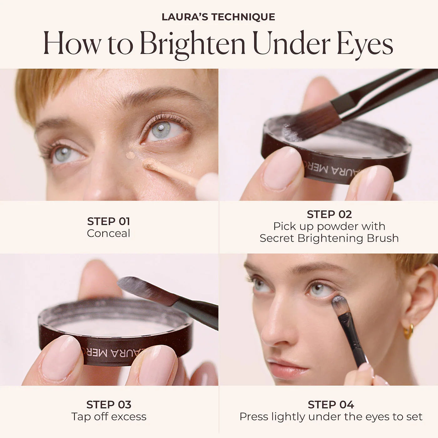 Laura Mercier Secret Brightening Color Correcting Longwear Under Eye Setting Powder
