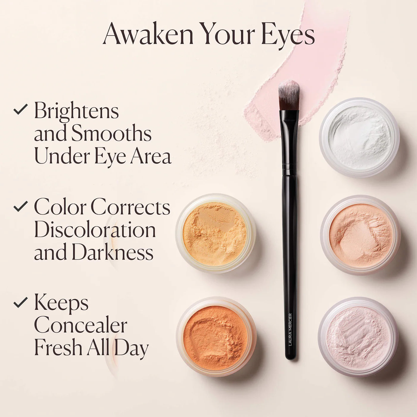 Laura Mercier Secret Brightening Color Correcting Longwear Under Eye Setting Powder