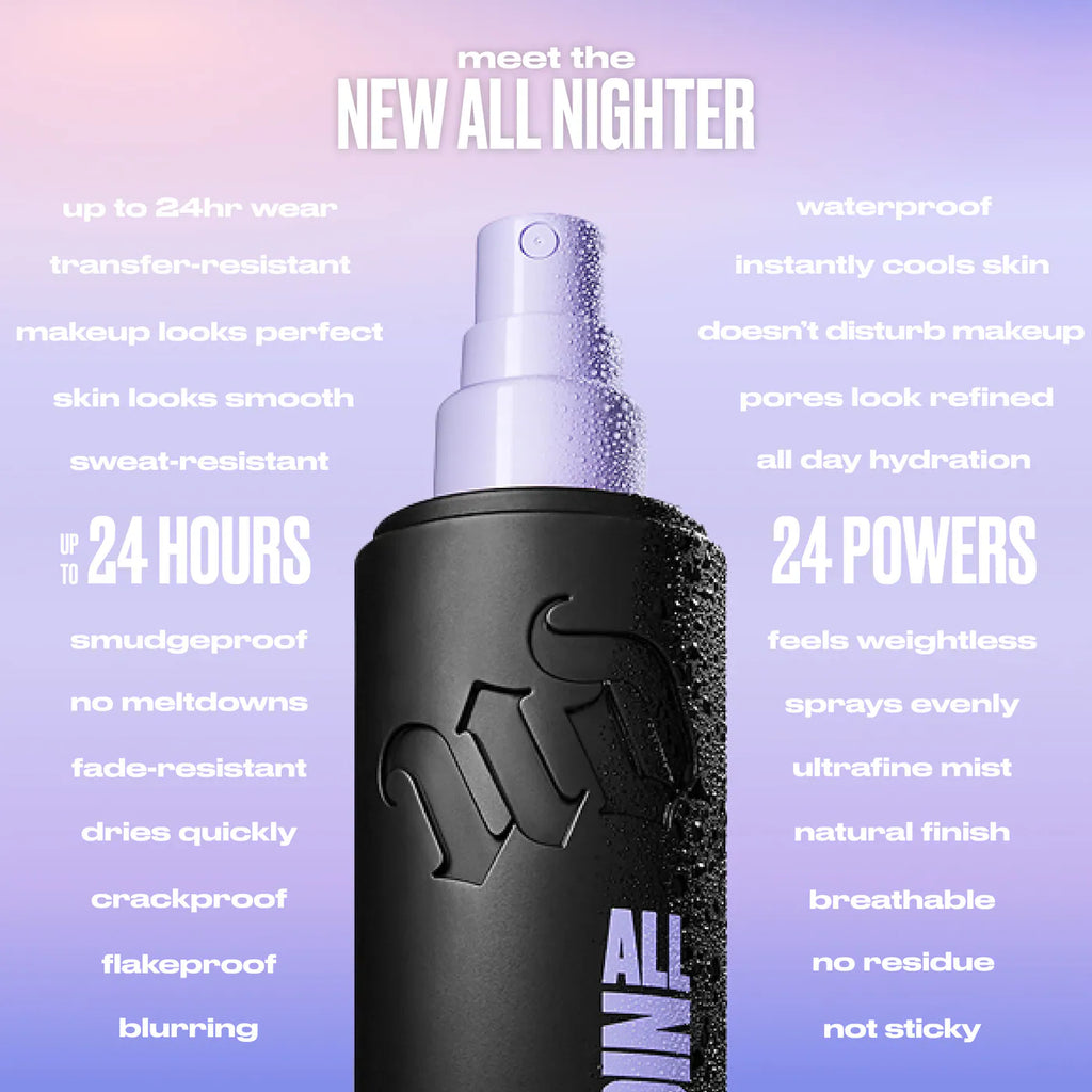 Urban Decay  All Nighter Waterproof Natural Finish Setting Spray with 24HR Wear