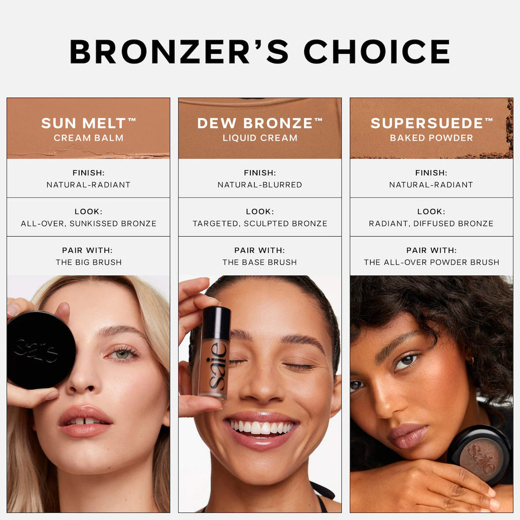 Saie SuperSuede™ Radiant Talc-Free Baked Powder Bronzer
