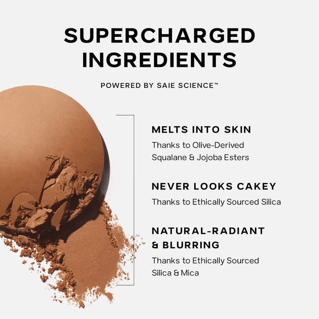 Saie SuperSuede™ Radiant Talc-Free Baked Powder Bronzer