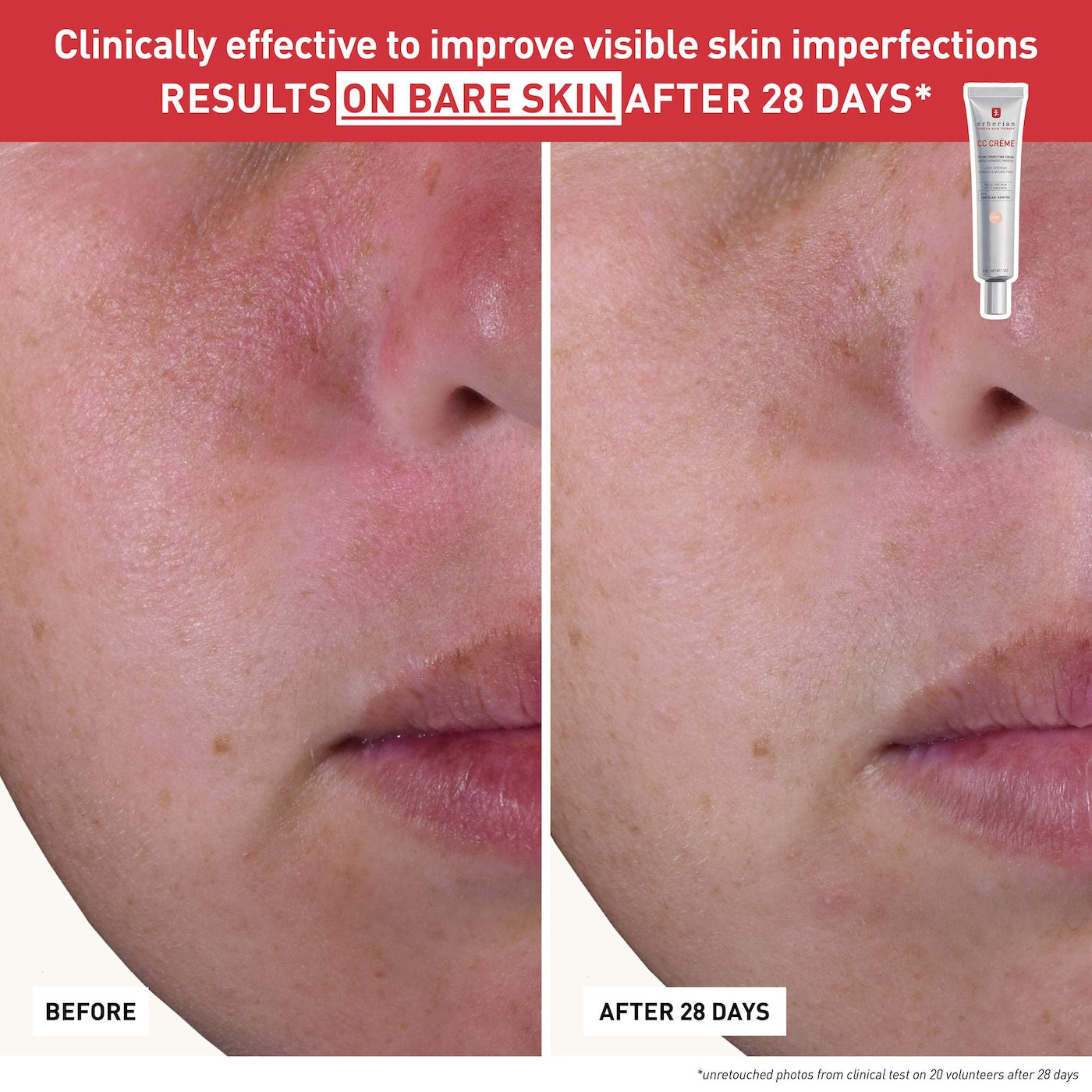 Erborian CC Cream Color-Corrector for Natural Luminous Finish with Korean Centella Asiatica Extract